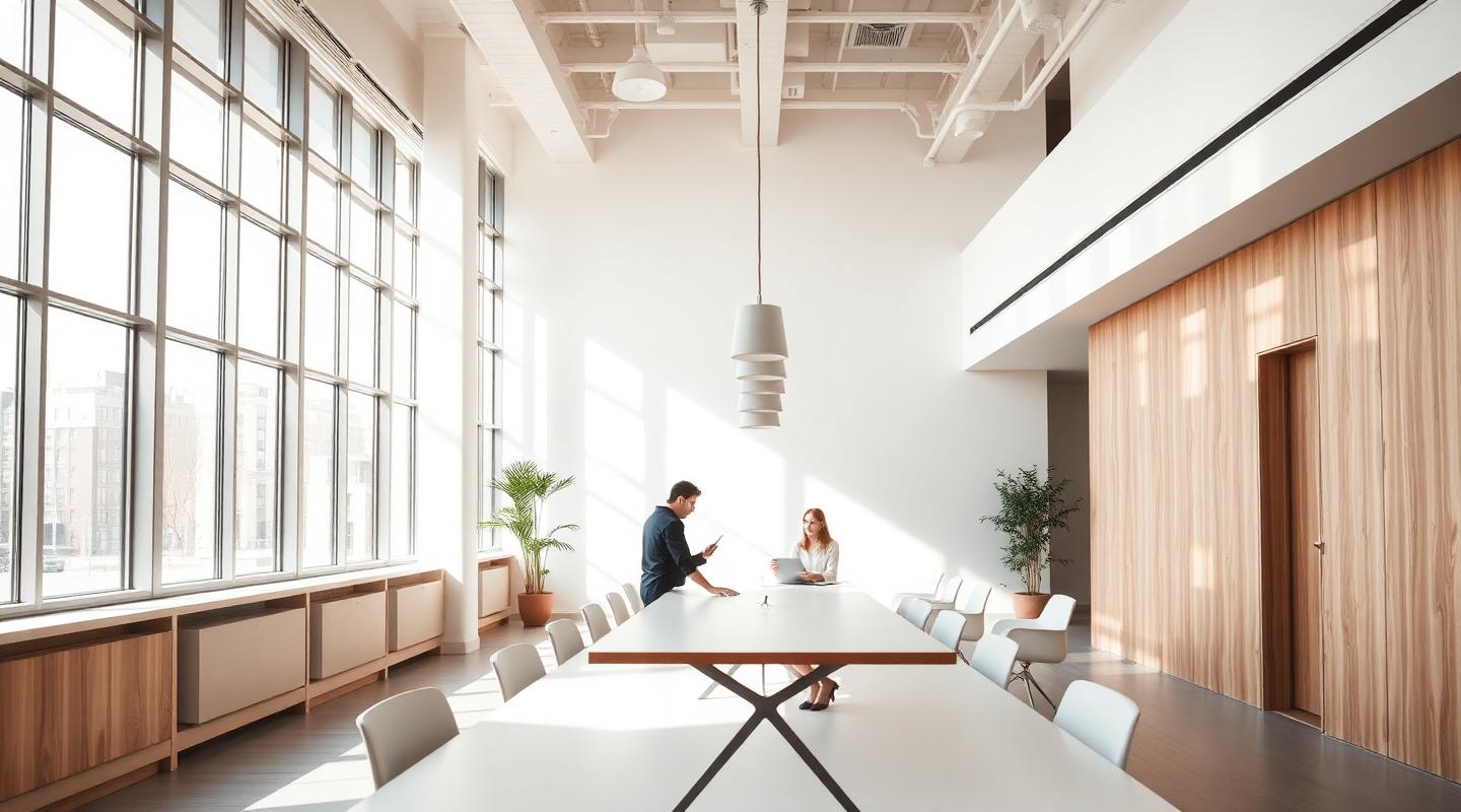 Legacy Insurance advisory team collaborating in a sunlit modern office